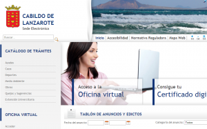 Sede electrónica Cabildo Lanzarote
